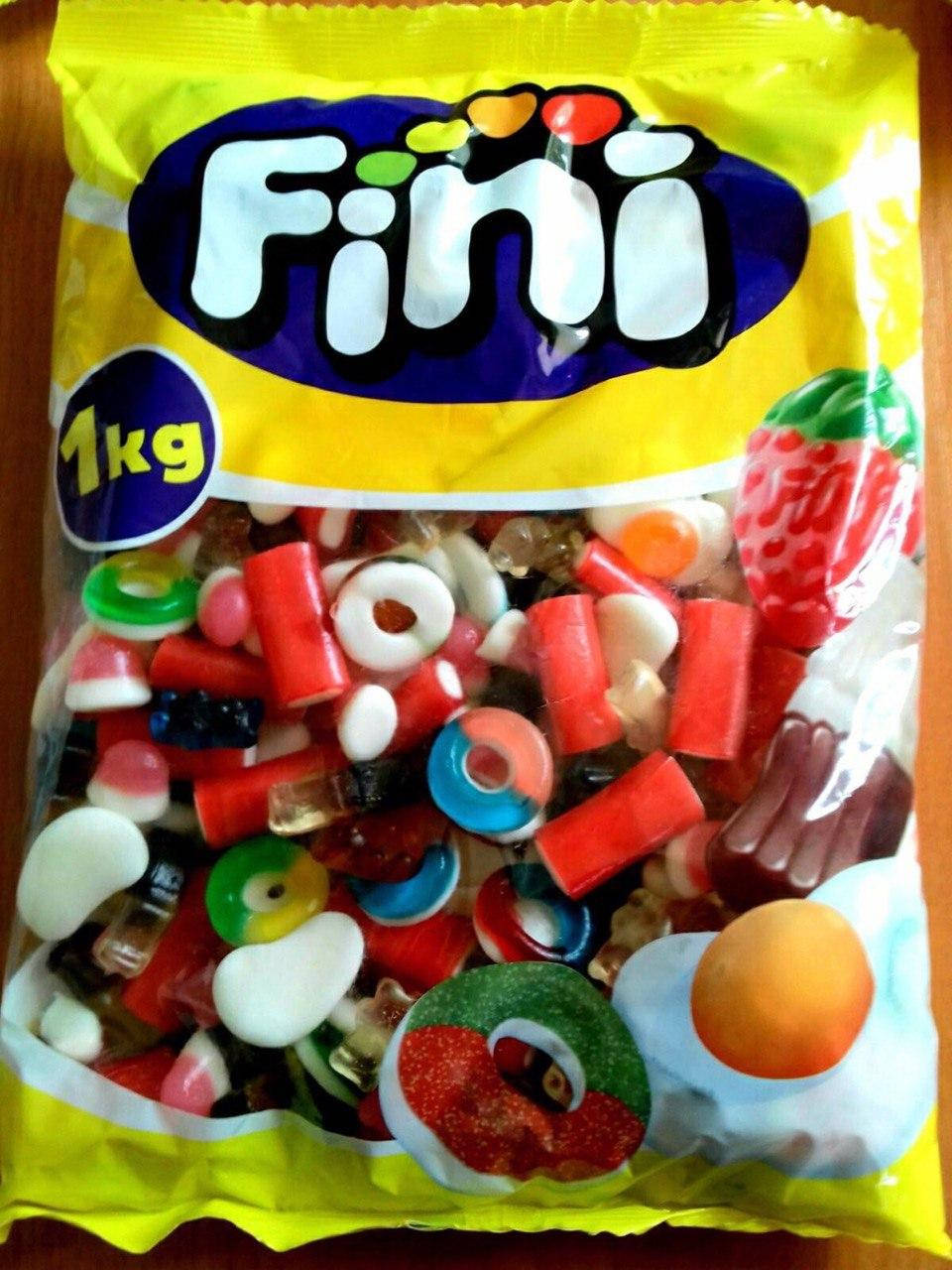 

Фруктовые жевательные конфеты (мармелад) ТМ Фини (Fini) в пакетах МИКС МИНИ ФИГУРКИ 1 кг