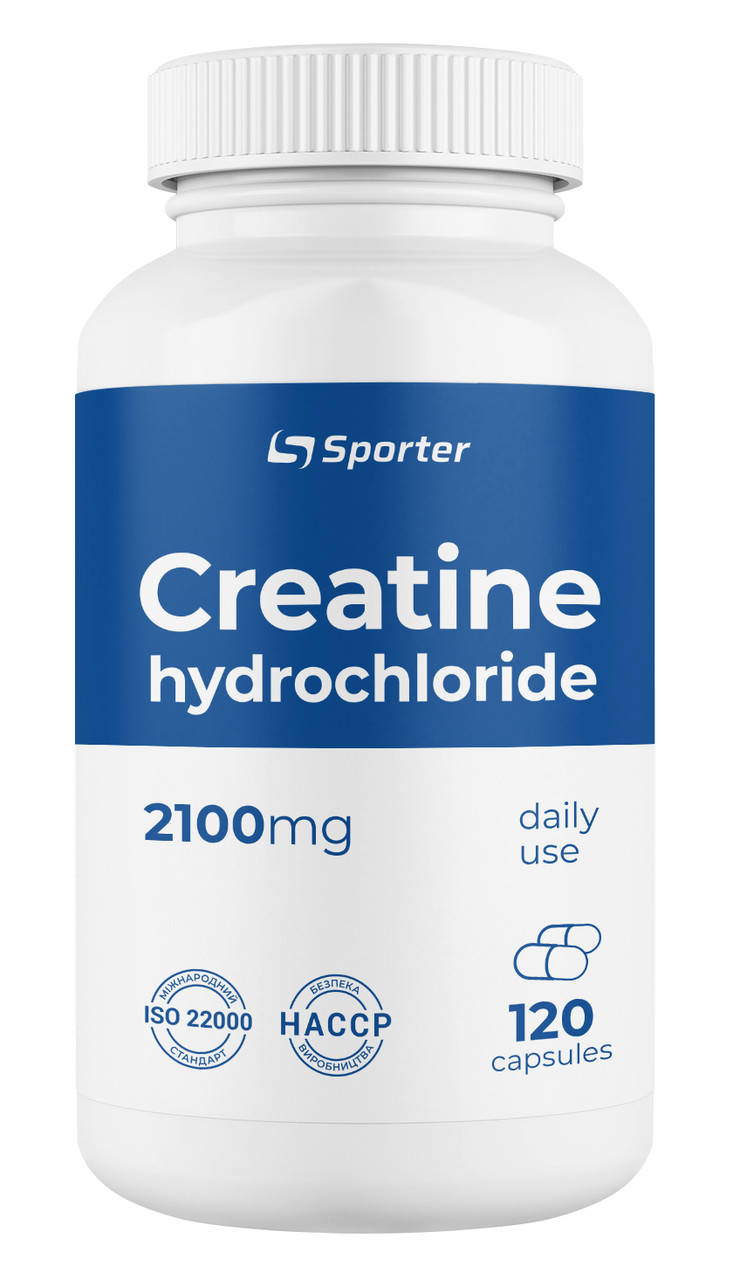 

Креатин гидрохлорид Sporter Creatine hydrochloride 2100 - 120 капсул