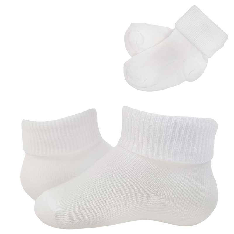 

Носочки для новорожденных №0-1 "Sullun Baby Socks" белые, Белый