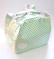 

Термосумка Wonderful Life светло-зеленая в зеленый горошек, Зелёный