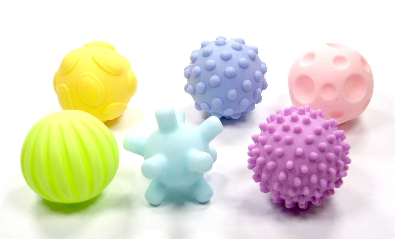 

Набор брызгалок для ванны Сенсорные мячики, 6 штук в кульке