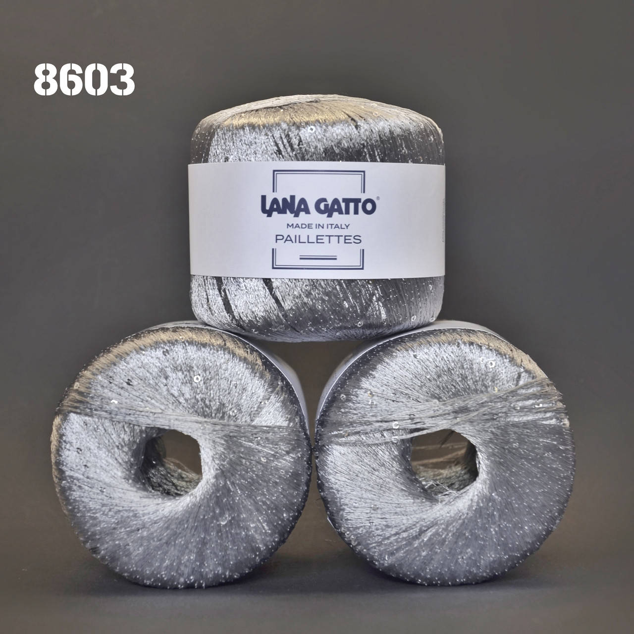 

Lana Gatto Paillettes 8603 Серебро (пайетки в тон), Серебряный