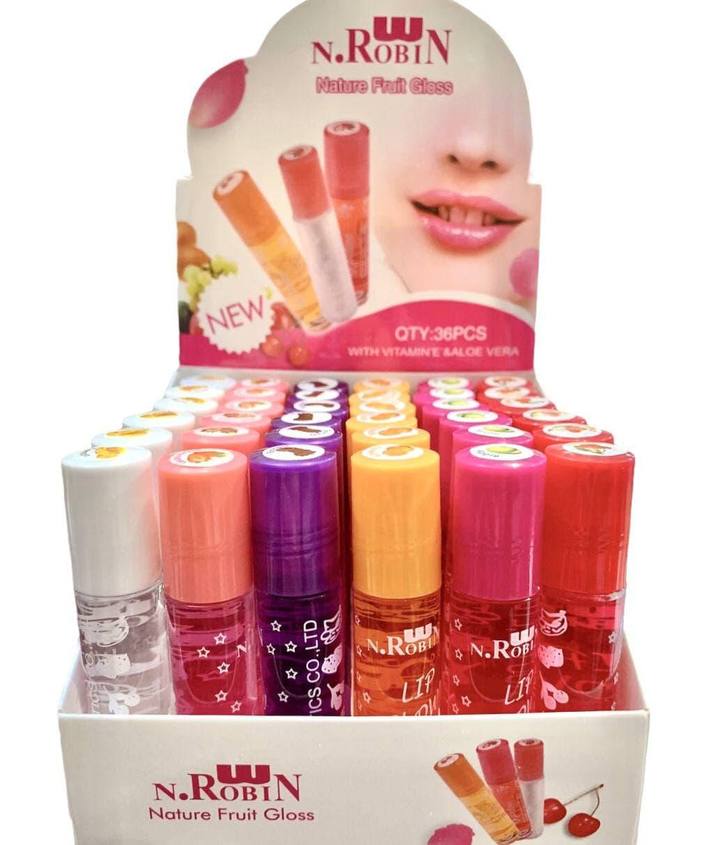 

Блеск для губ Robin Lip Glow фруктовый 36 шт в упаковке