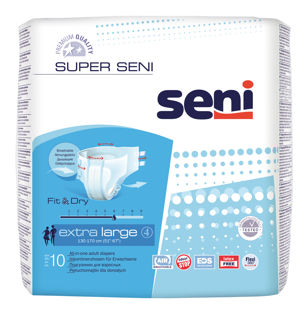 

Подгузники SUPER SENI EXTRA 4 LARGE 10 шт. Air