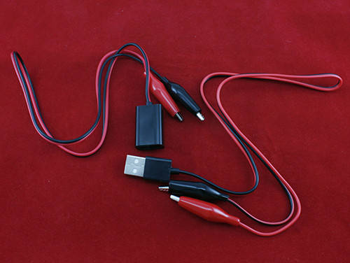

Переходник USB Resheto папа+мама - зажимы крокодилы для USB тестера
