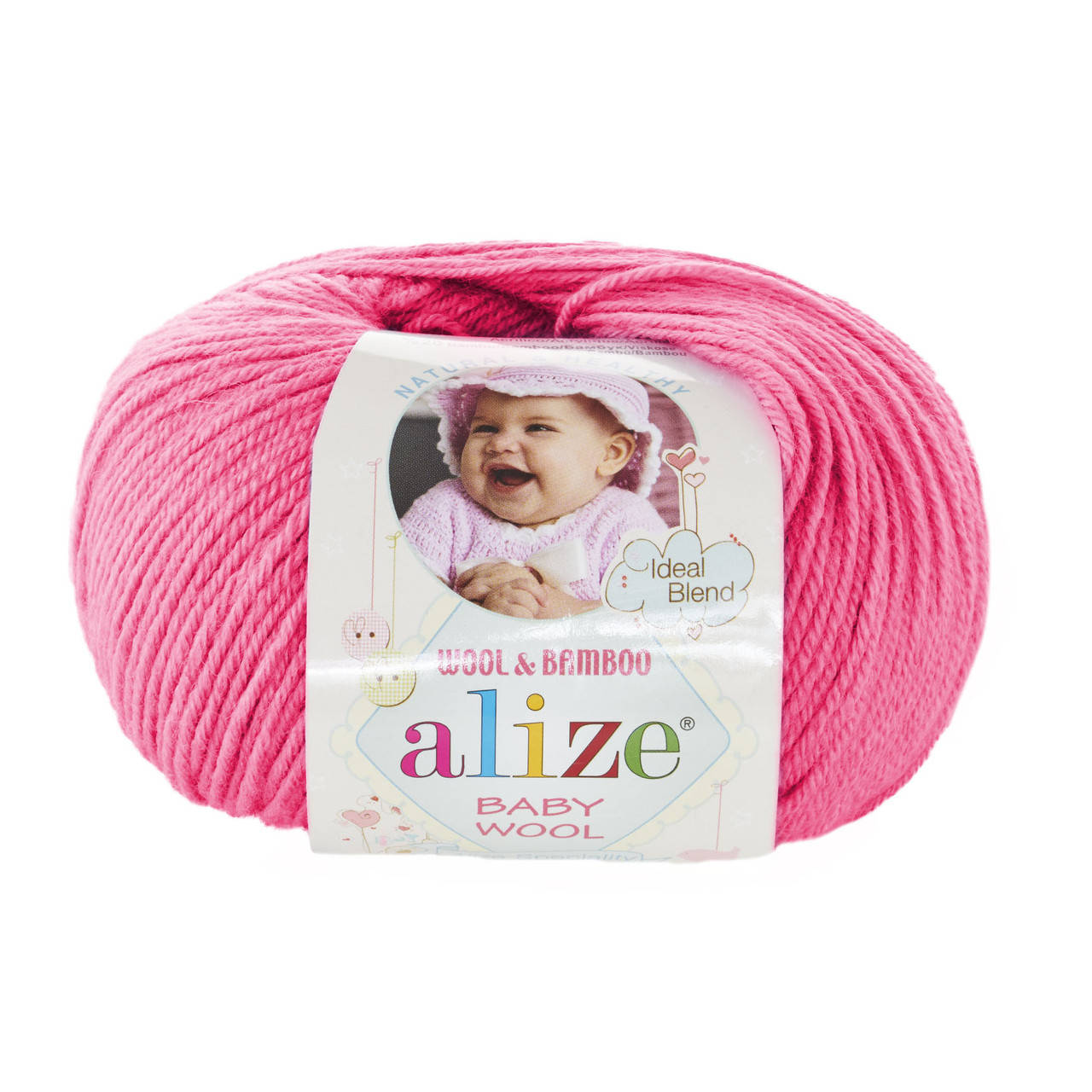 

Пряжа Alize Baby Wool 33 розовый