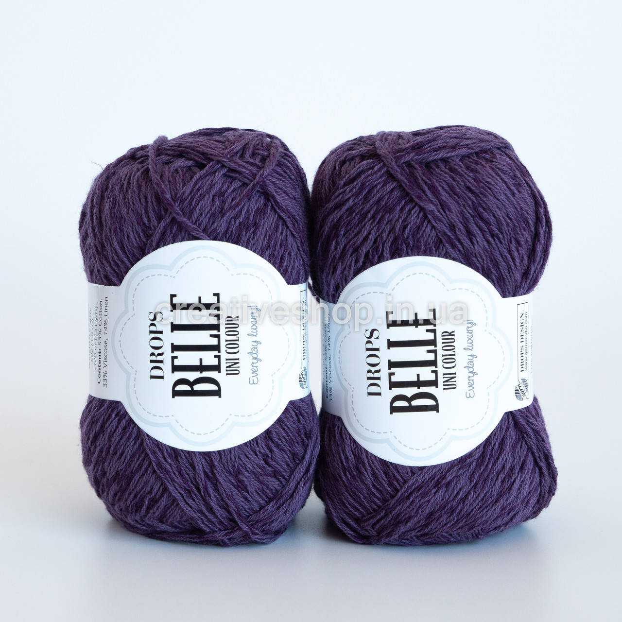 

Пряжа Drops Belle (цвет 19 dark violet)