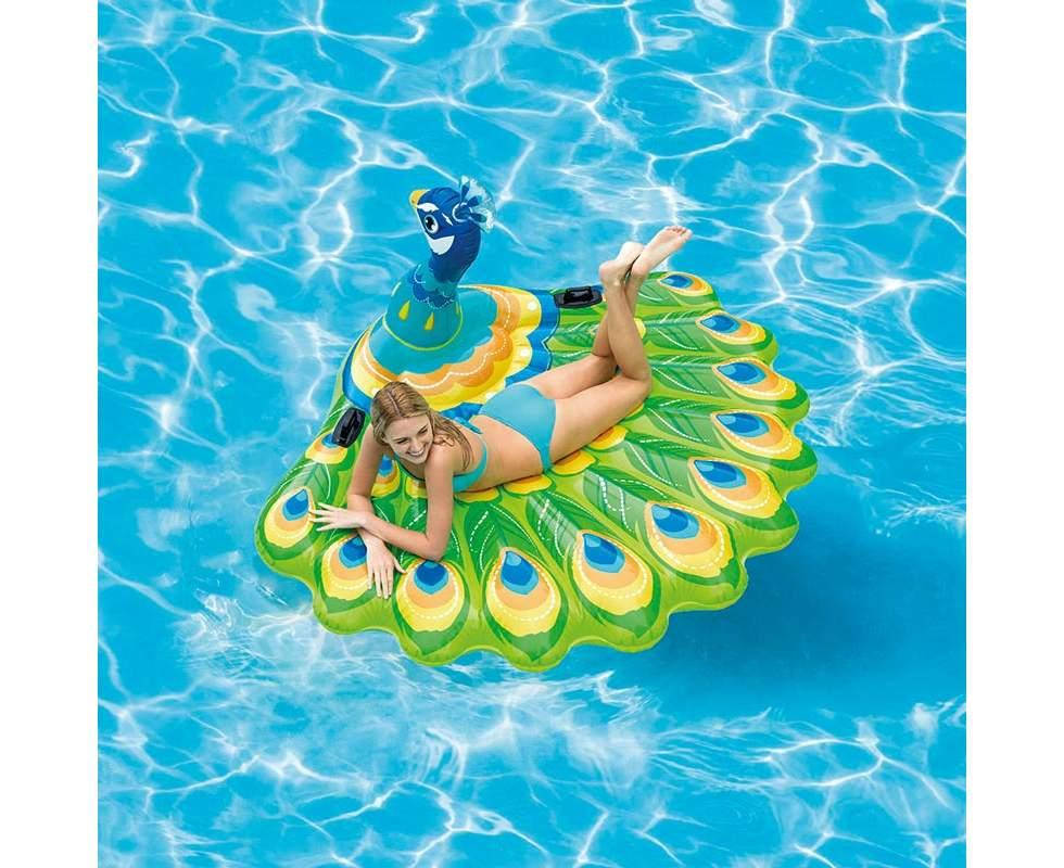 

Надувной плот 57250 "Павлин" с ручками, 193*163*94 см