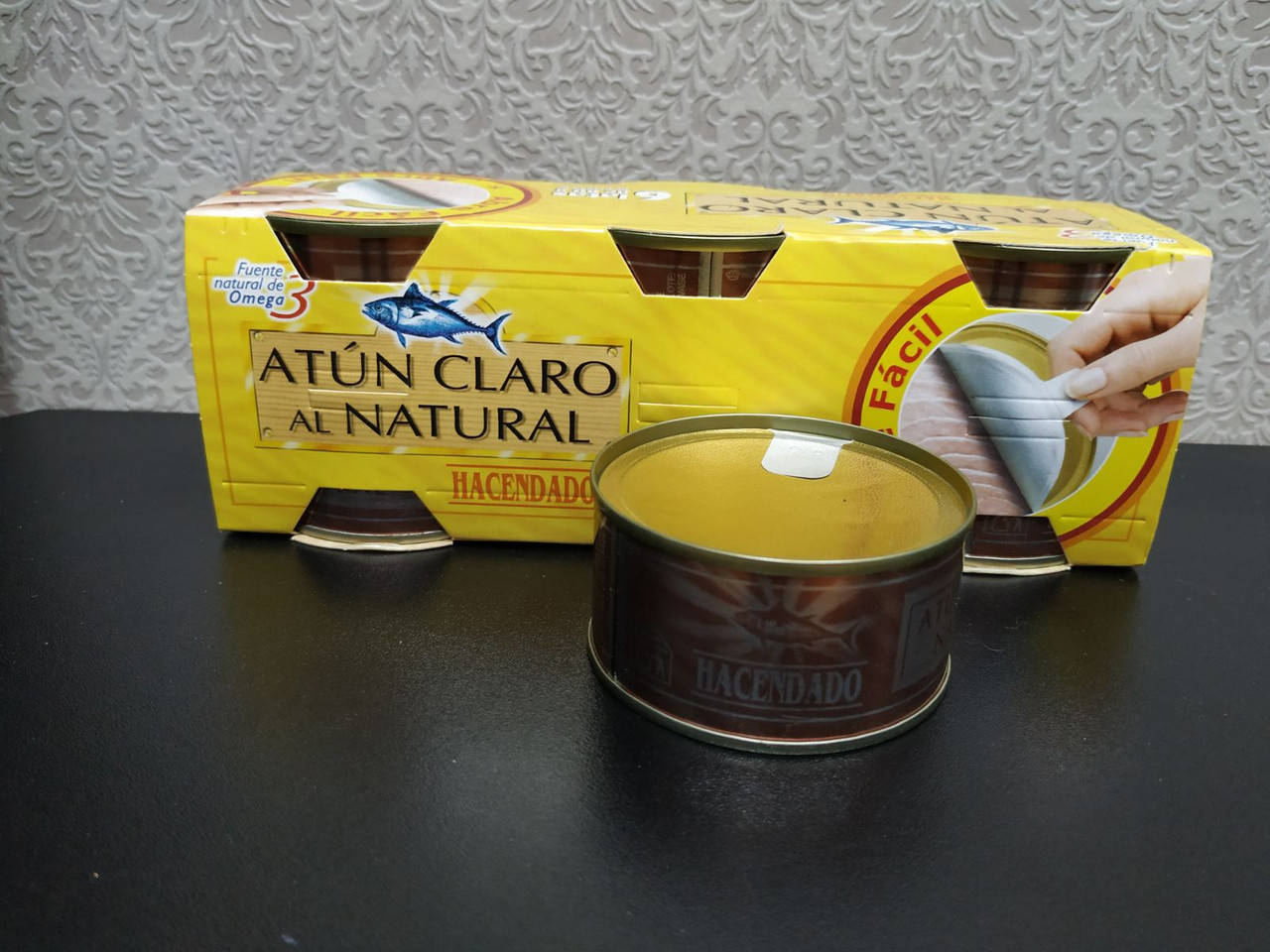 

Тунец в собственном соку масле Hacendado Atun al natural 6 x 80 g. Испания