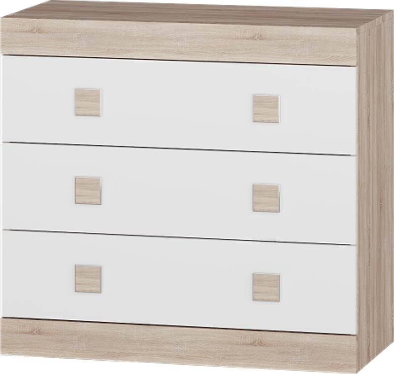 

Комод 1 Соната ЭВЕРЕСТ Дуб сонома + Белый (80х38х74.5 см).