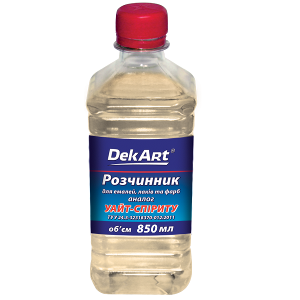

РастворительТМ "DekArt" - Уайт-спирит (0,5 л. ПЭТ) - 0,36 кг.
