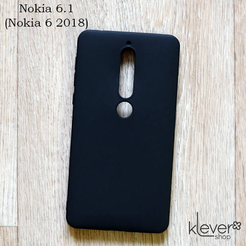 

Ультратонкий силиконовый чехол Candy для Nokia 6 2018 (Nokia 6.1) (черный)