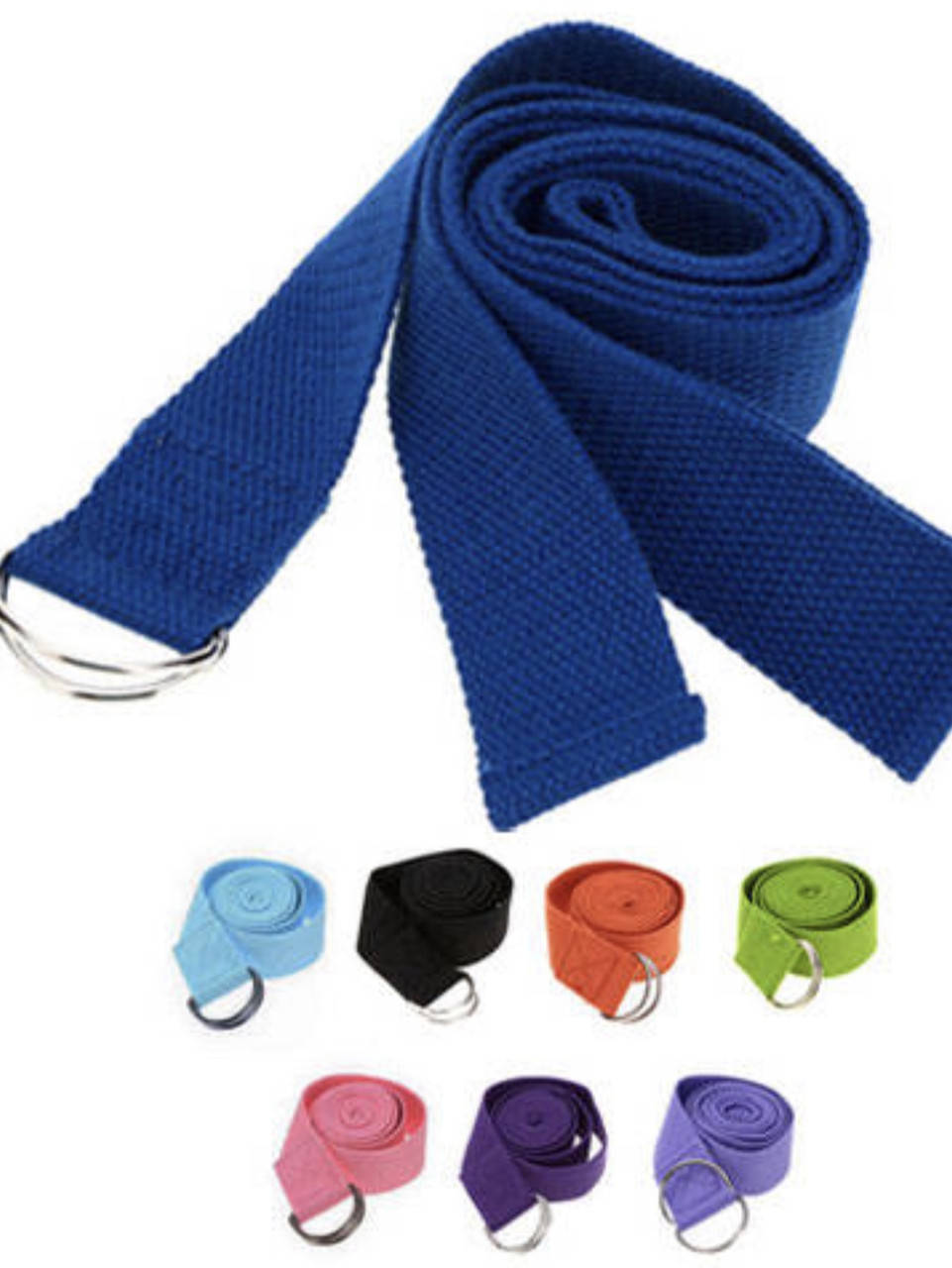 

Ремень для йоги х/б (172 х 3,8 см) разных цветов