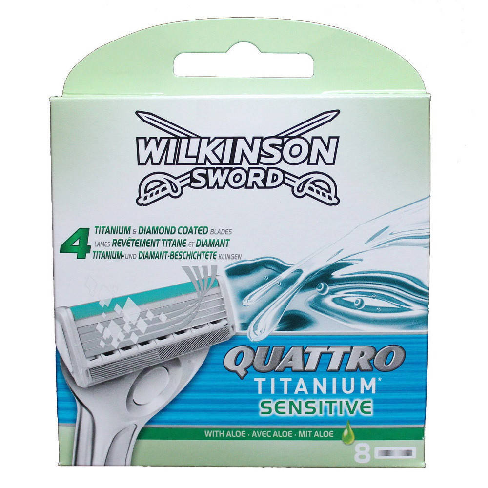 

Сменные кассеты Wilkinson Quattro Titanium Sensitive, 8 шт. (wilk13)