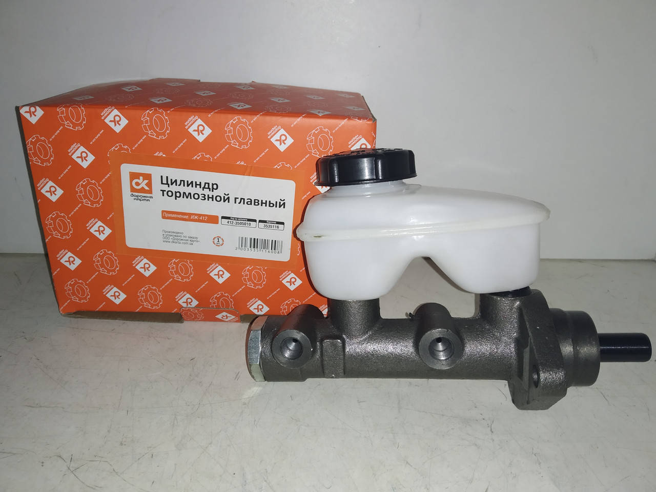 

Цилиндр тормозной главный МОСКВИЧ 412 12мм (со штоком и бачком)