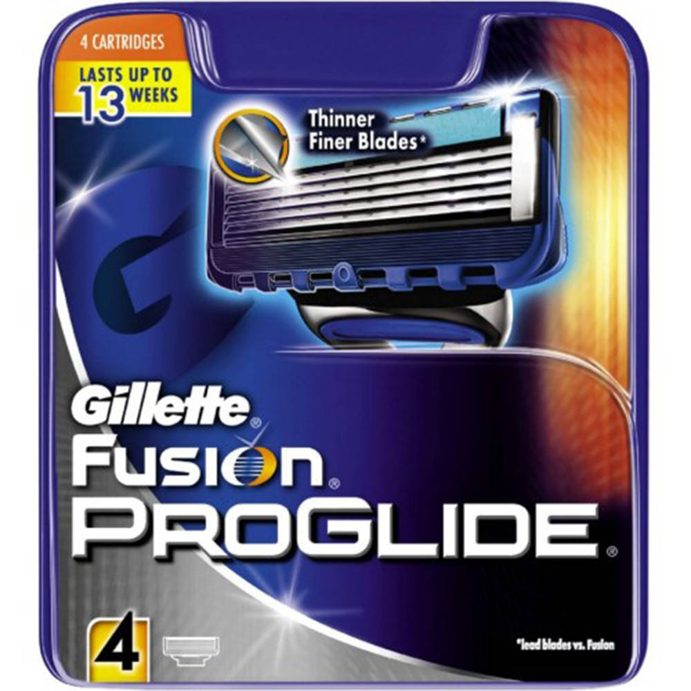 

Сменные кассеты для бритья Gillette Fusion ProGlide 4шт. в упаковке