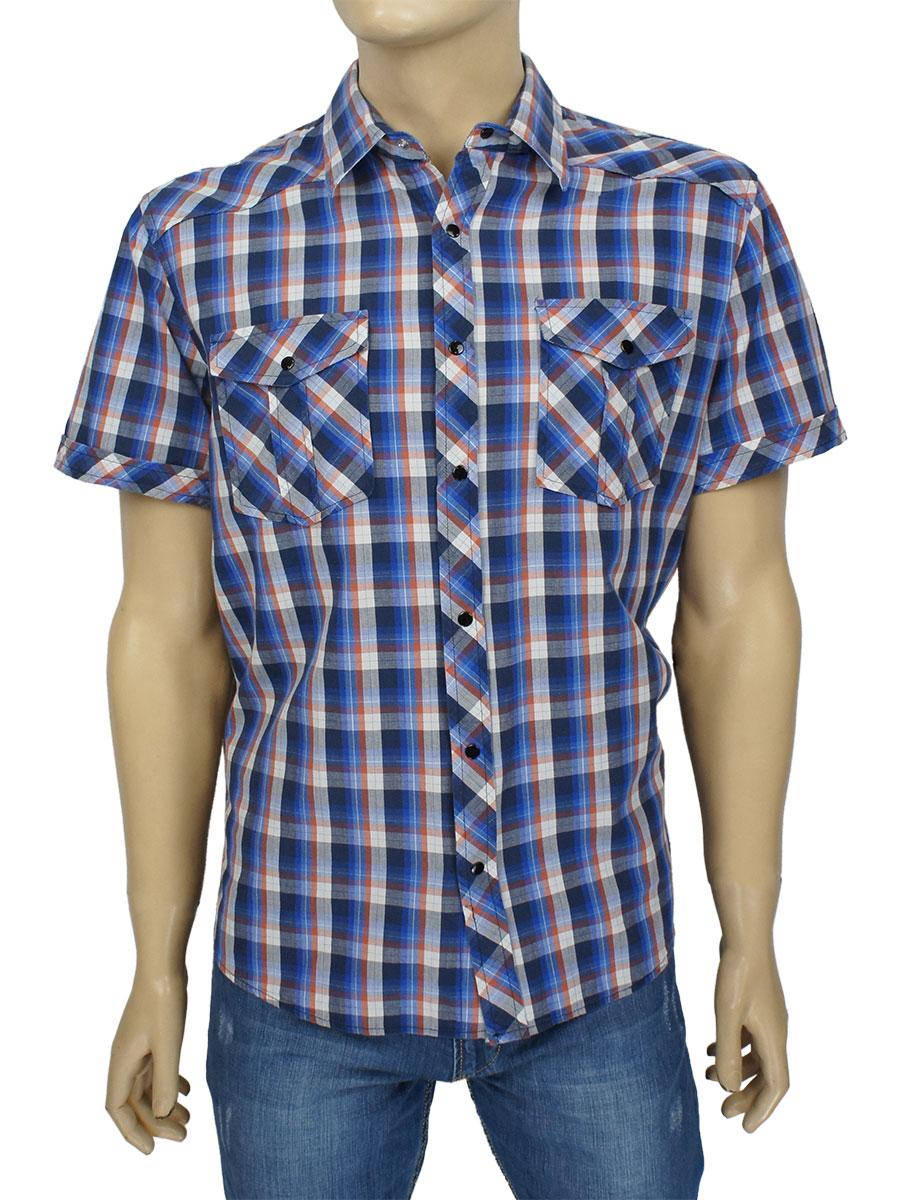 

Хлопковая мужская рубашка на кнопках Negredo 045 NK 05