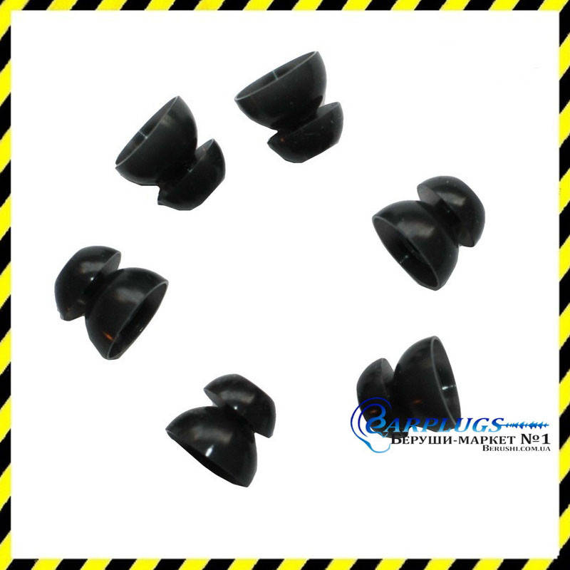 

Сменные чёрные вкладыши для Alpine, Qzone, EarSonics (S размер).