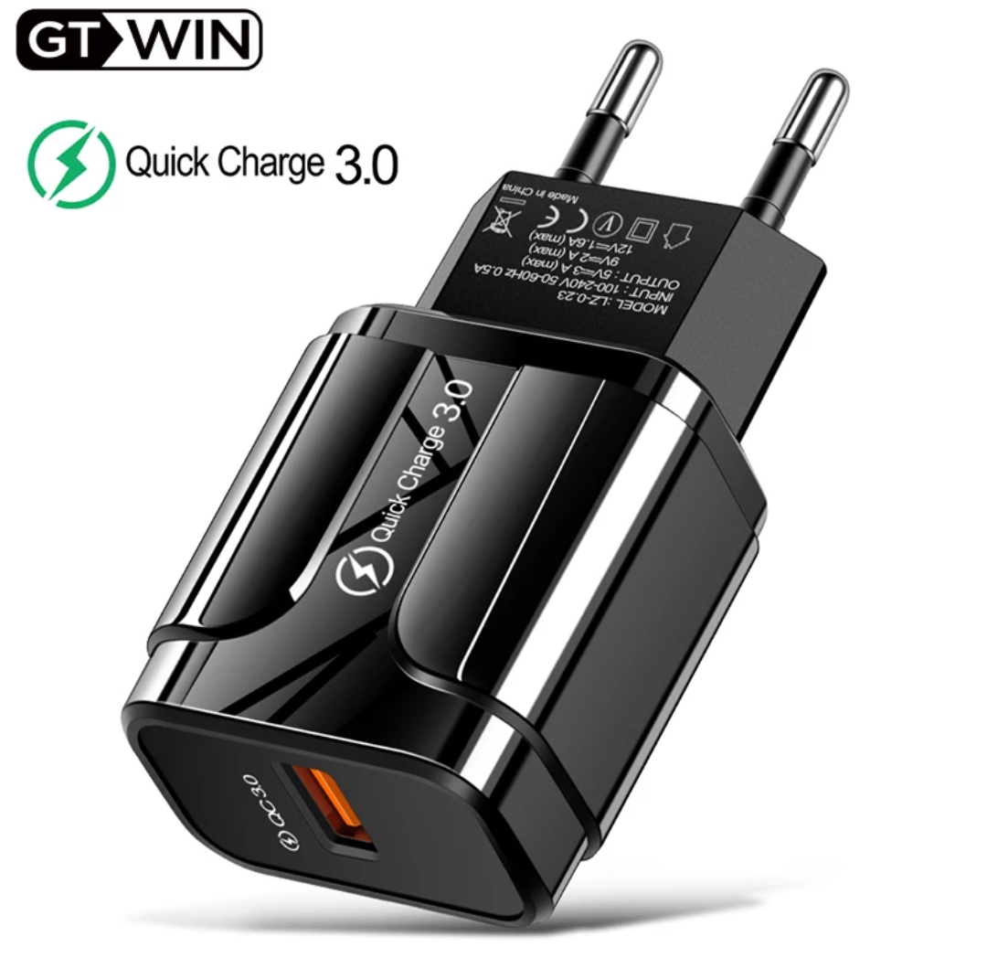 

Зарядное устройство для телефона с быстрой зарядкой QC 3.0 PZOZ., Разные цвета