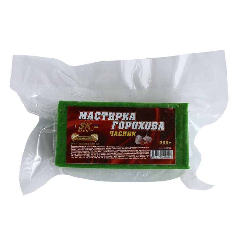 

Прикорм 3KBaits Мастырка гороховая Чеснок 200г (3KB1236)