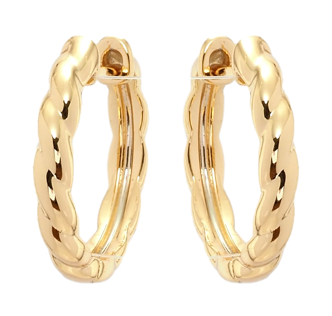 

Серьги Xuping Позолота 18K колечки "Крученные"