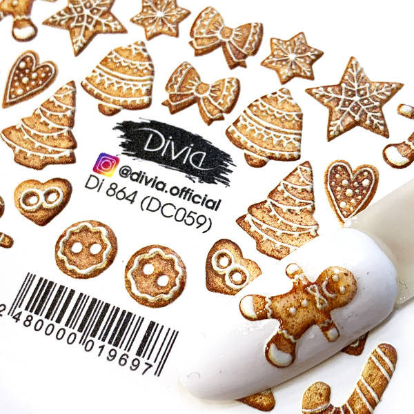

Divia Наклейки цветные "3D" Di864 №DC059