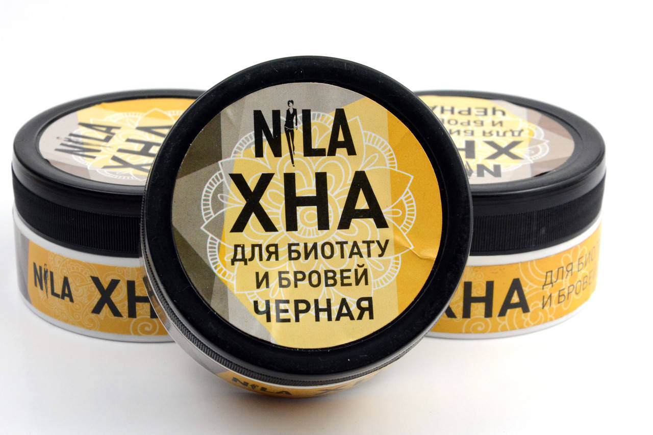 

Хна для биотату и бровей Nila (черная) 20 г