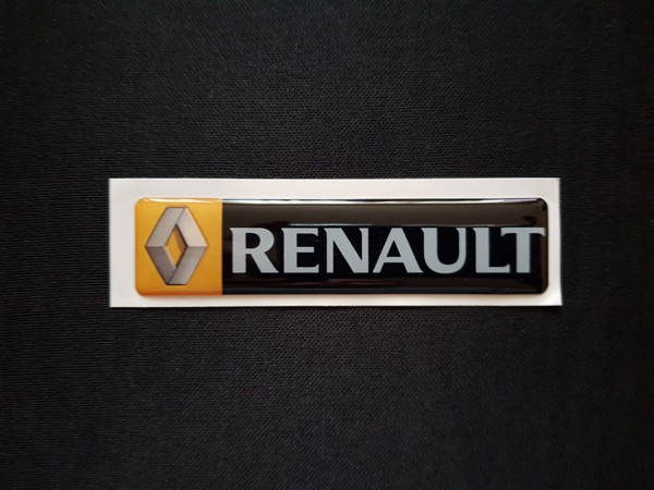 

Наклейка силиконовая Renault черная (l=110мм, h=25мм), Черный