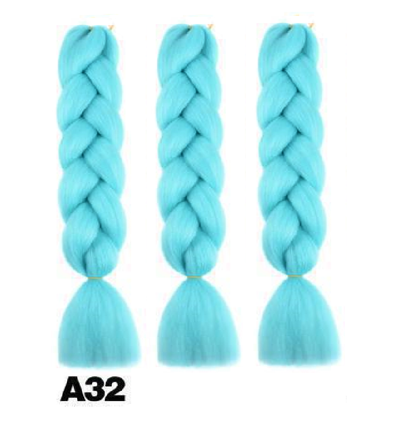 

Канекалоновая коса однотоная - бирюзовый А32