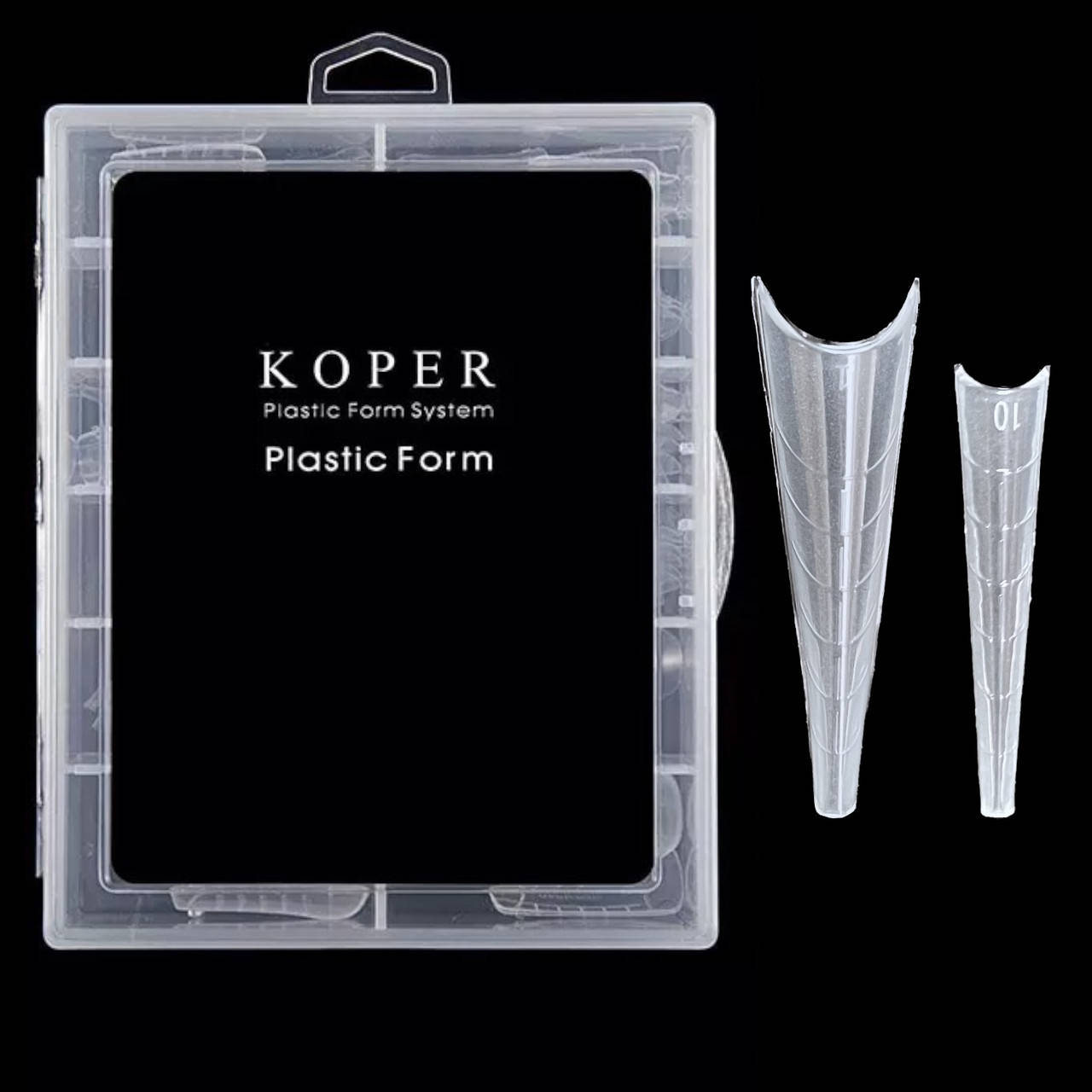 

Пластиковые многоразовые верхние формы для работы с полигелем, KOPER (120 шт/ уп.). Балерина №91, Прозрачный
