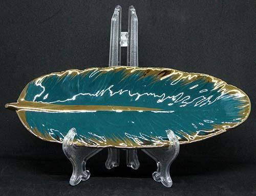 

Тарелка Зеленое перо Блюдо Малое 10х26х1.5 CM DL21022527, Зелёный