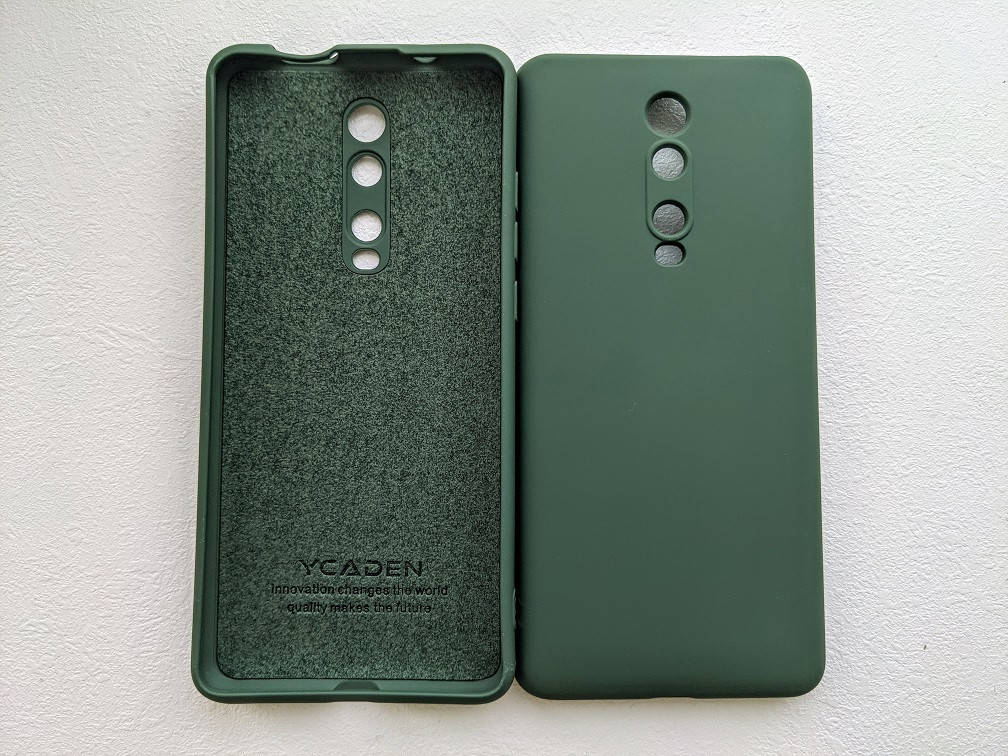 

Силиконовый чехол для Xiaomi Mi9T / Redmi K20 / Pro Темно-зеленый микрофибра soft touch