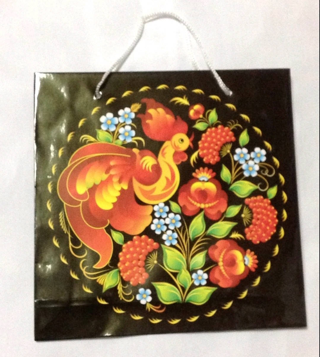 

Пакет подарочный "Петриковка" (22см*22см)