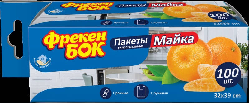 

Пакет-майка 32х39см "ФБ" 100шт №0701
