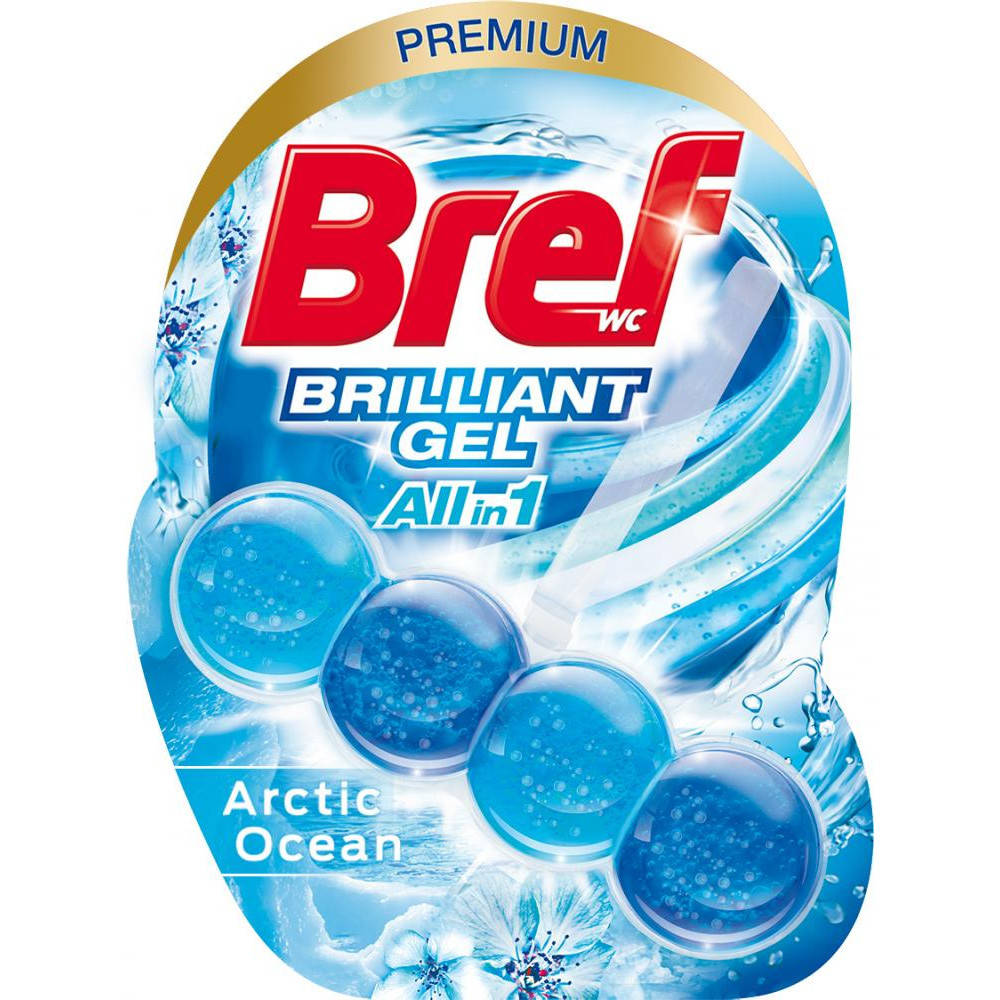

Туалетный блок Bref Блестящий гель Арктический океан 42 г