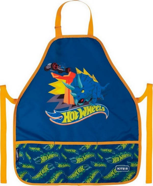 

Фартушок для творчості з нарукавниками KITE 55*47 6-8 років Hot Wheels-2, Синий