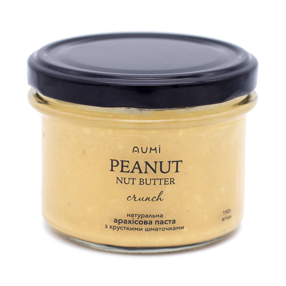 

Арахисовая паста кранч 100% натуральная Aumi, 190г