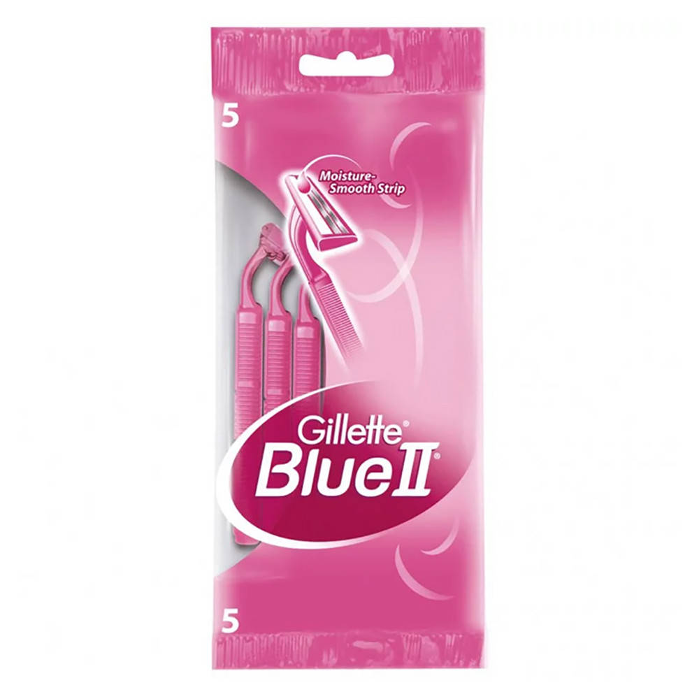 

Одноразовые станки для бритья Gillette Blue 2 5 шт (3014260289287), Розовый
