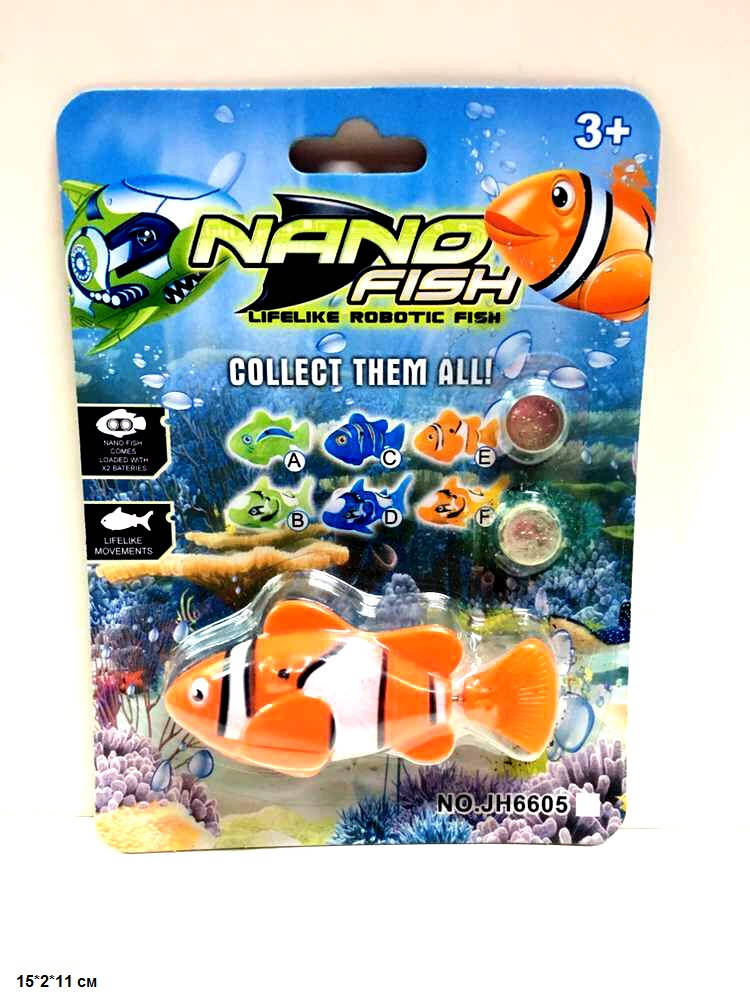 

Рыба Nano Fish, батар., на планш. 15*2*11см