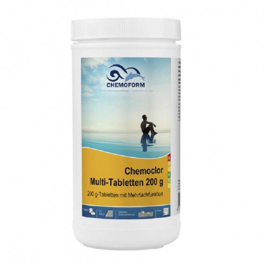 

Хлор длительного действия для бассейна Chemoform Multitab (таблетки 1 кг. по 200г)