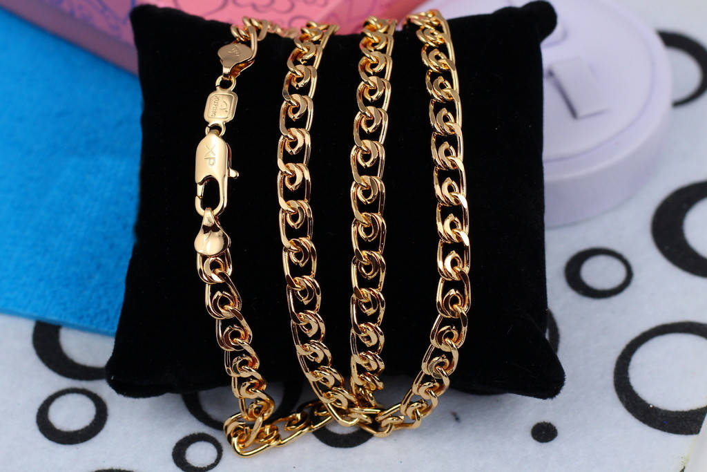 

Цепь Xuping Jewelry лав 60 см 7 мм золотистая
