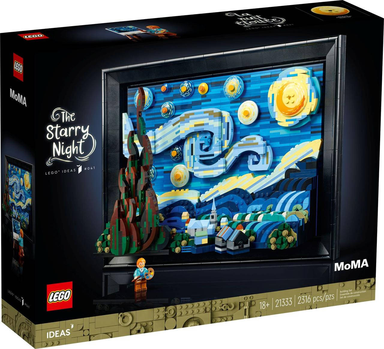

Конструктор Lego Ideas Винсент Ван Гог - Звездная ночь 2316 деталей (21333), Голубой