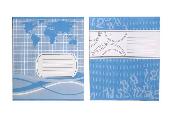 

Зошит шкільний фоновий ПОЛІГРАФІСТ 12 аркушів клітинка двокольоровий офсет 40шт/уп