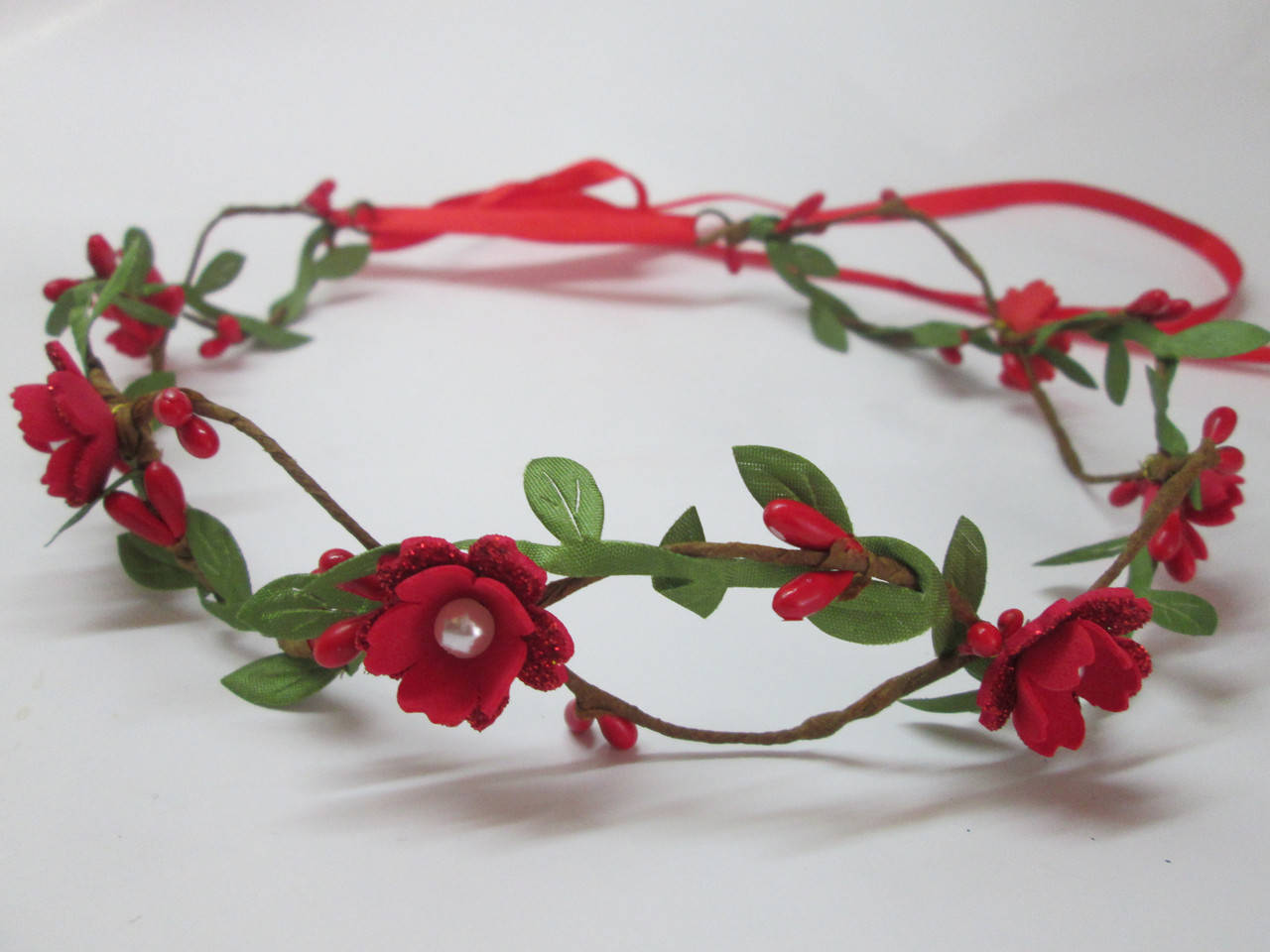 

Віночок ручної роботи Червоний