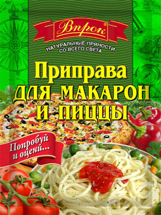 

Приправа для макарон и пиццы 30 г ТМ "Впрок"