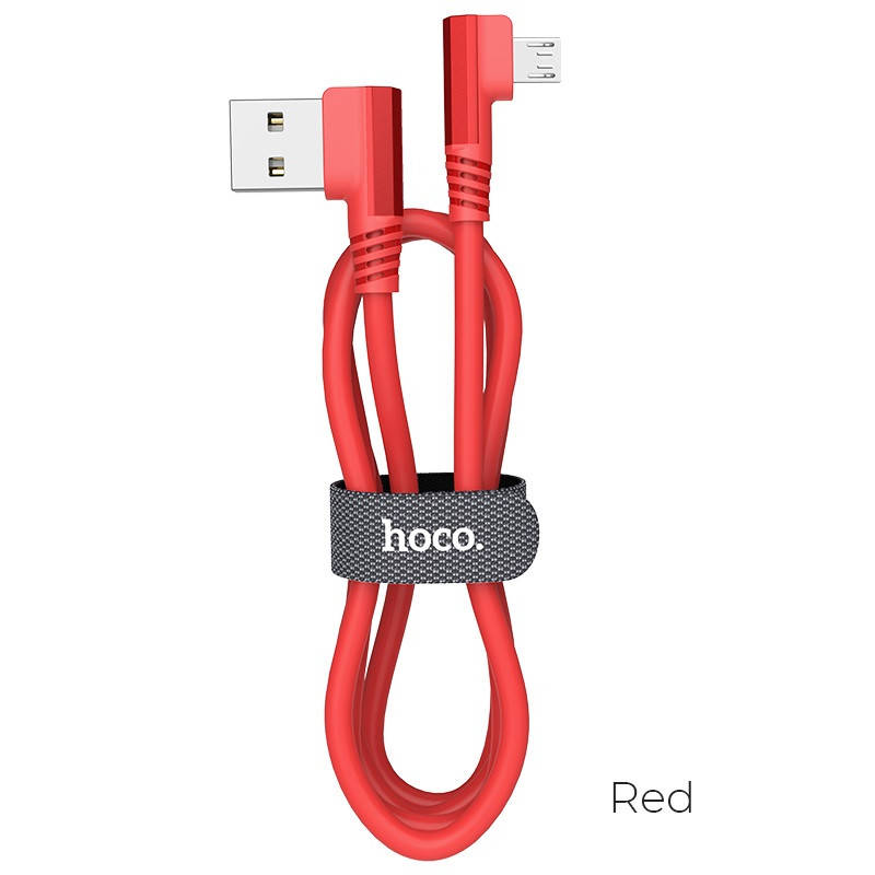 

USB Кабель Hoco U83 Puissant Silicone micro USB Cable Red, Красный