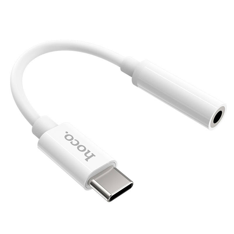 

Переходник Type-C на 3.5 мм HOCO LS30 Audio converter аудио адаптер, Белый