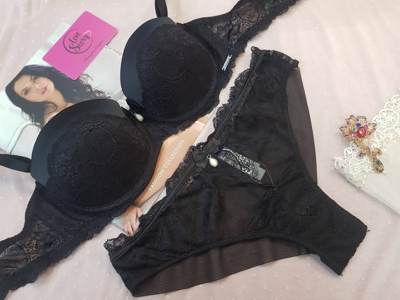 

Комплект жіночої нижньої білизни BALALOUM 9330 чорний 70,75,80 В, Черный