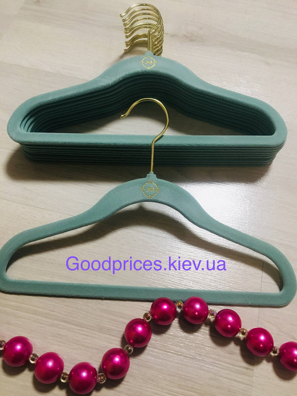 

Вешалки плечики детские флокированные(бархатные)29см, Голубой