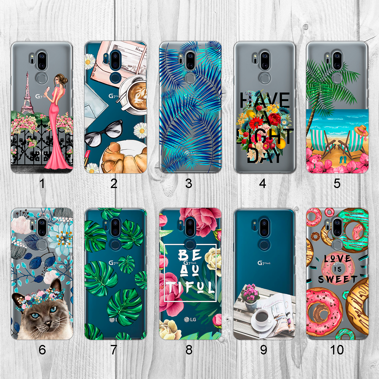 

Силиконовый чехол с рисунком для LG G7 ThinQ (new collection)